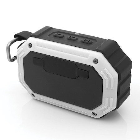 Coleman Aktiv Sounds CBT30 5-Watt Waterproof Bluetooth Rechargeable Mini Speaker with Carabiner Clip (Gray) CBT30-GY